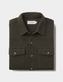 Men | Looped Terry Button Up | Alpine
