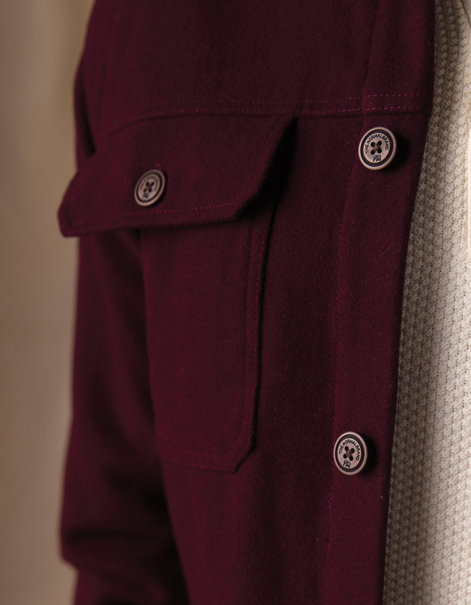 Men | Brightside Flannel Lined Workwear Jacket | Port Wine