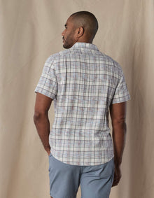 Men | Freshwater Short Sleeve Button Up Shirt | Clear Sky Plaid