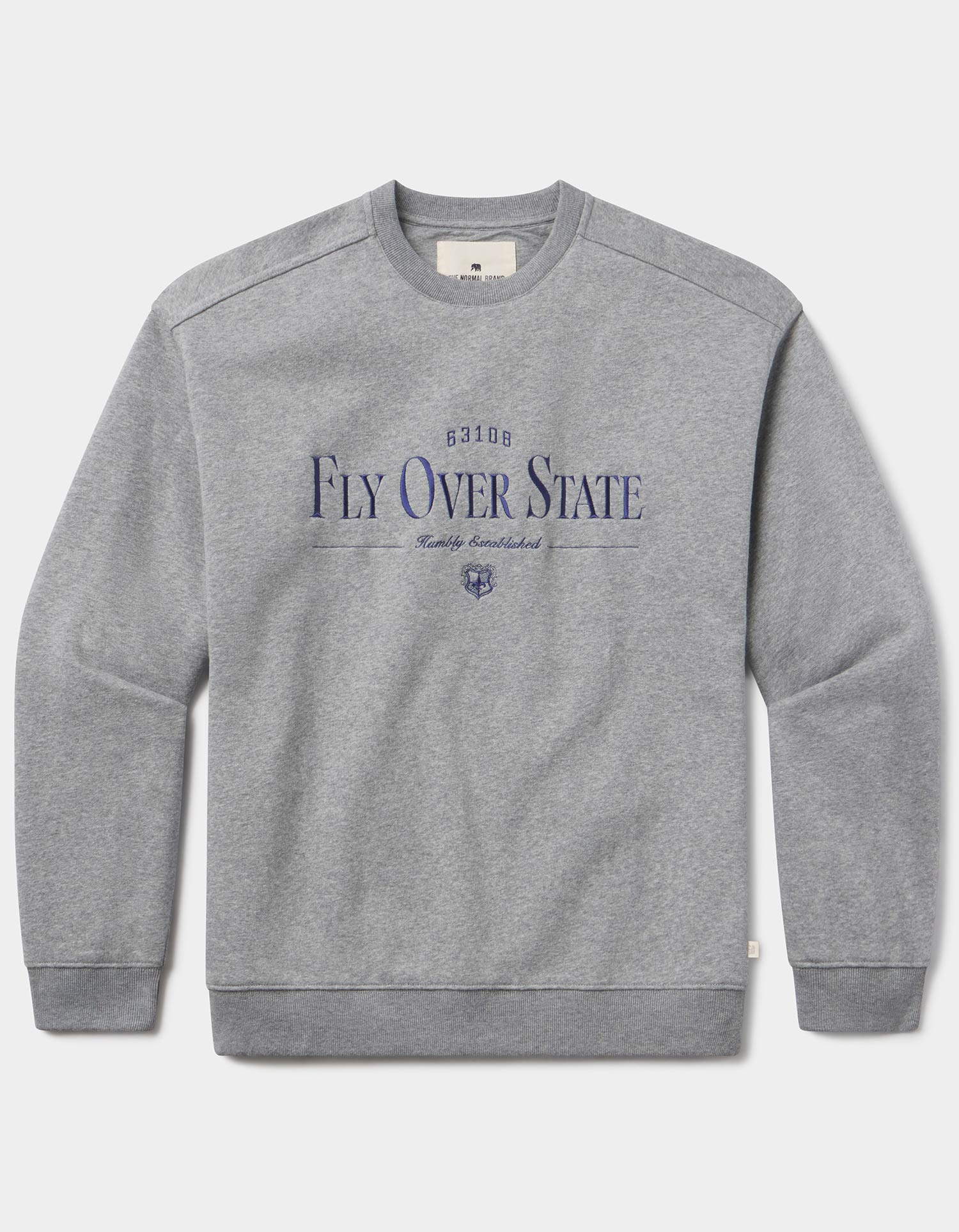 Men | Normal Fleece Graphic Pullover | Heather Grey