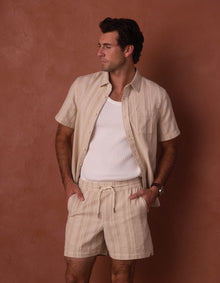 Men | Freshwater Short | Sandstone Stripe