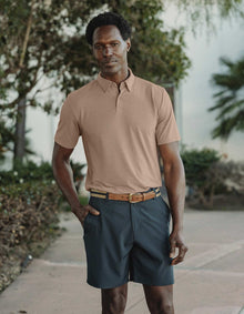 Men | LuxeJersey Polo | Fawn