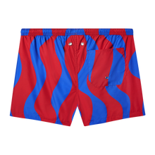 The Squiggle Short | Deep Cherry Blue