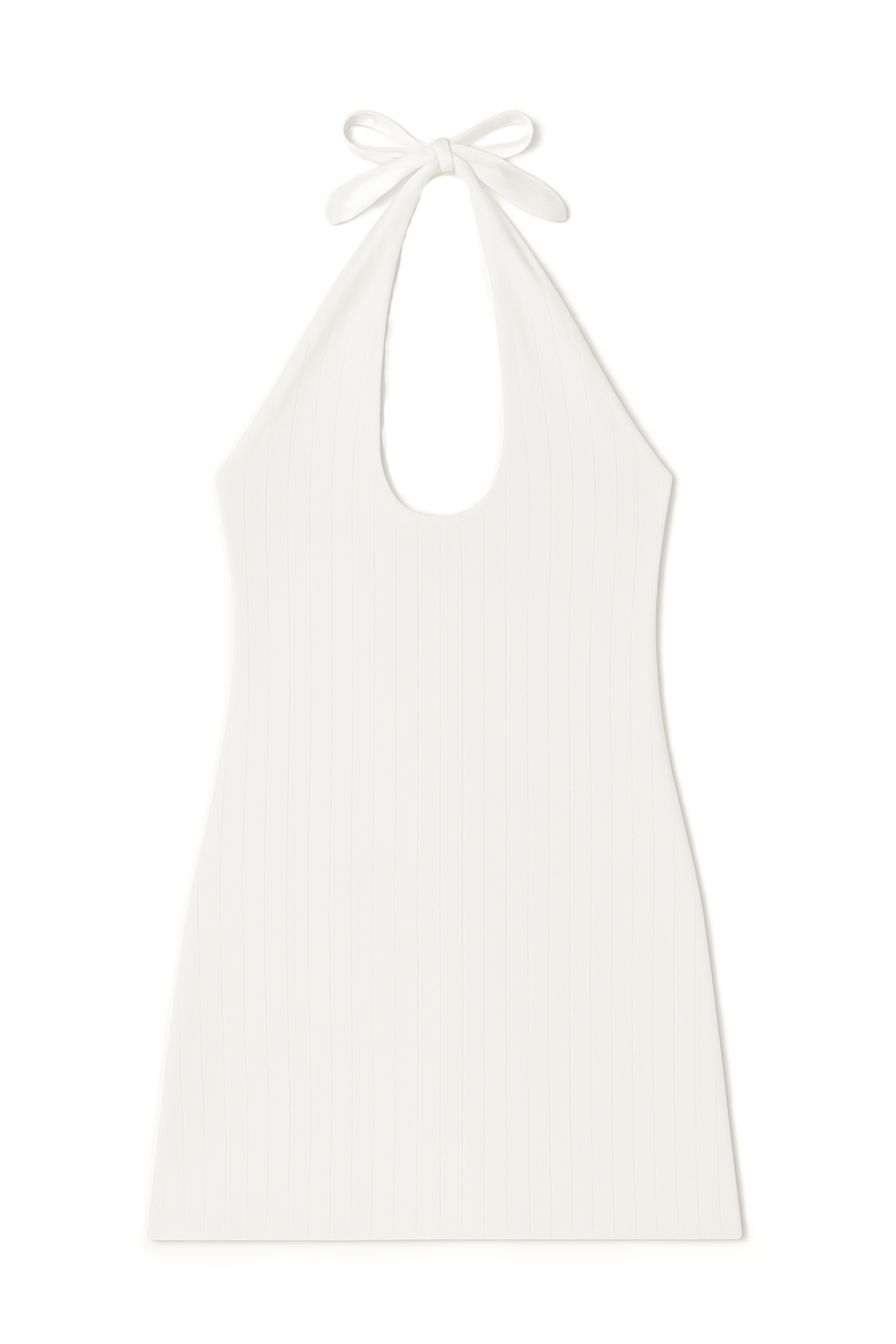 Pointelle Halter Dress | Coconut
