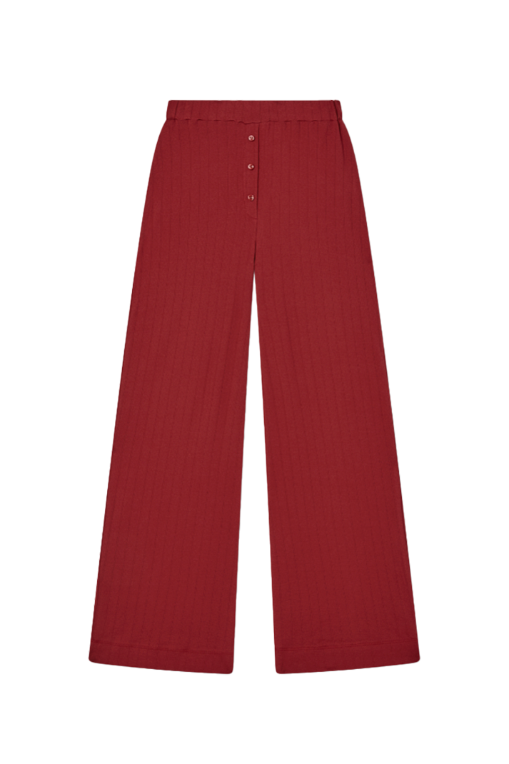 Pointelle Lounge Pant | Tomato