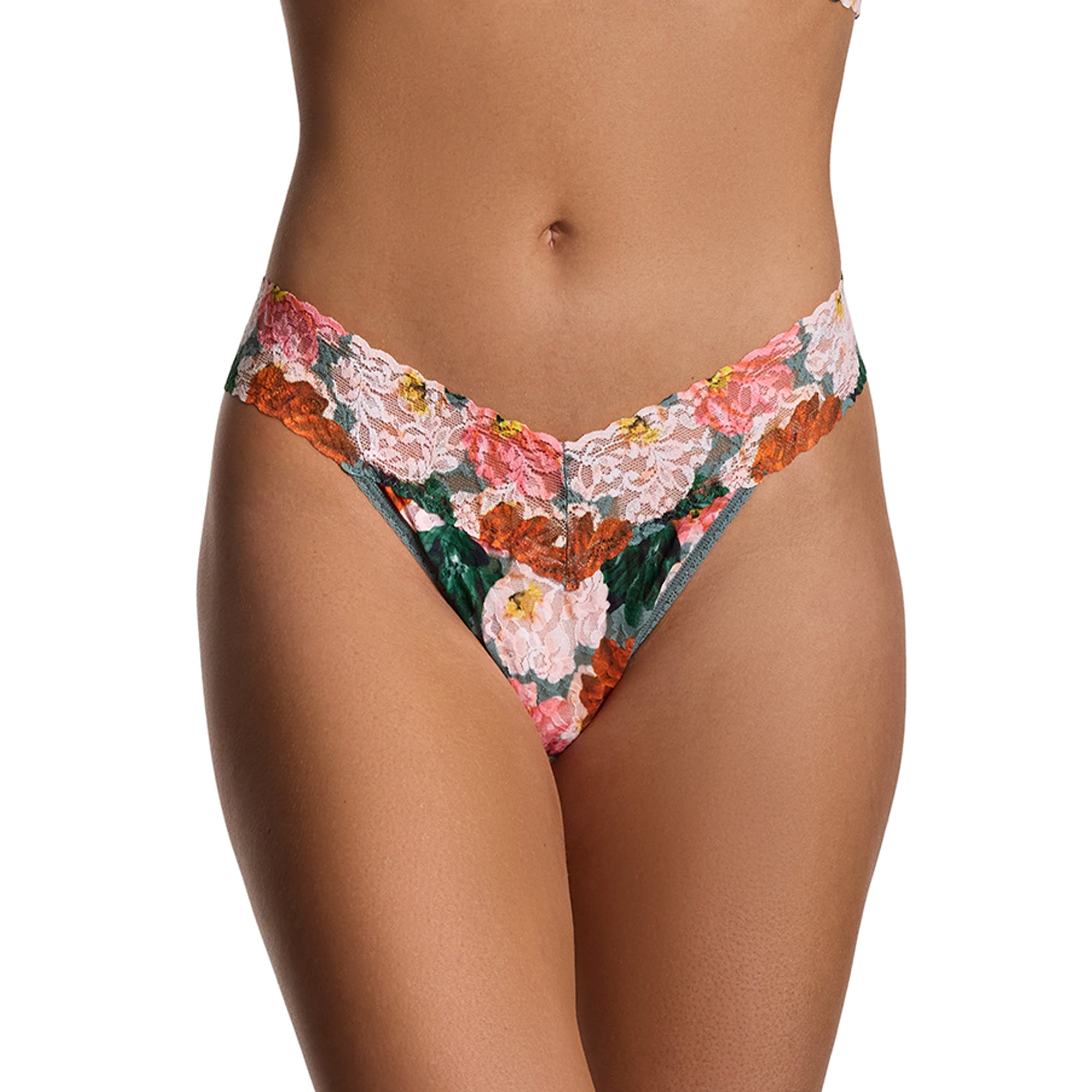 Signature Lace Original Rise Thong | Paint Me Like… (Green)