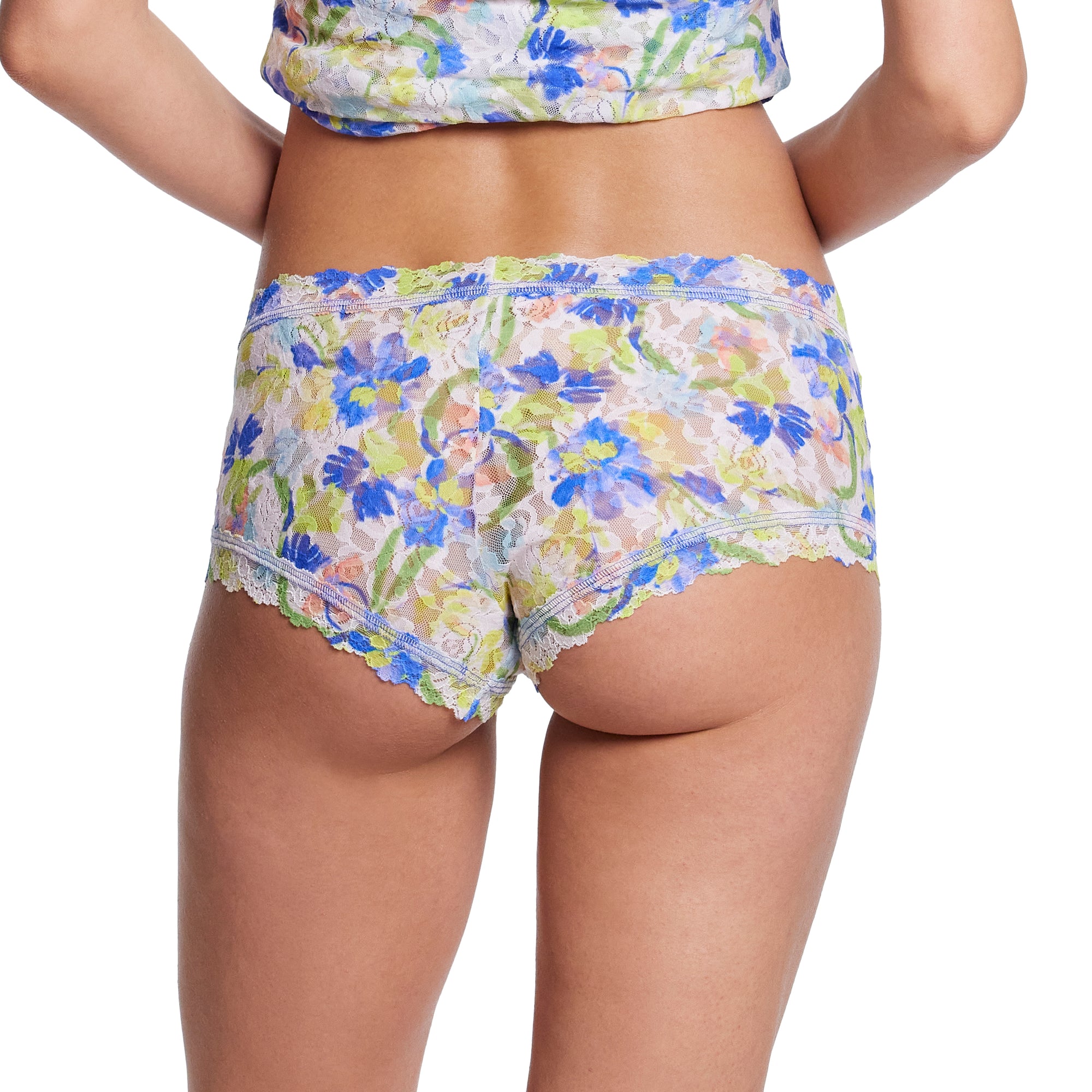 Signature Lace Boyshort | Brush Strokes