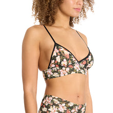 Signature Lace Padded Bralette | Dark Room Blooms (Black)
