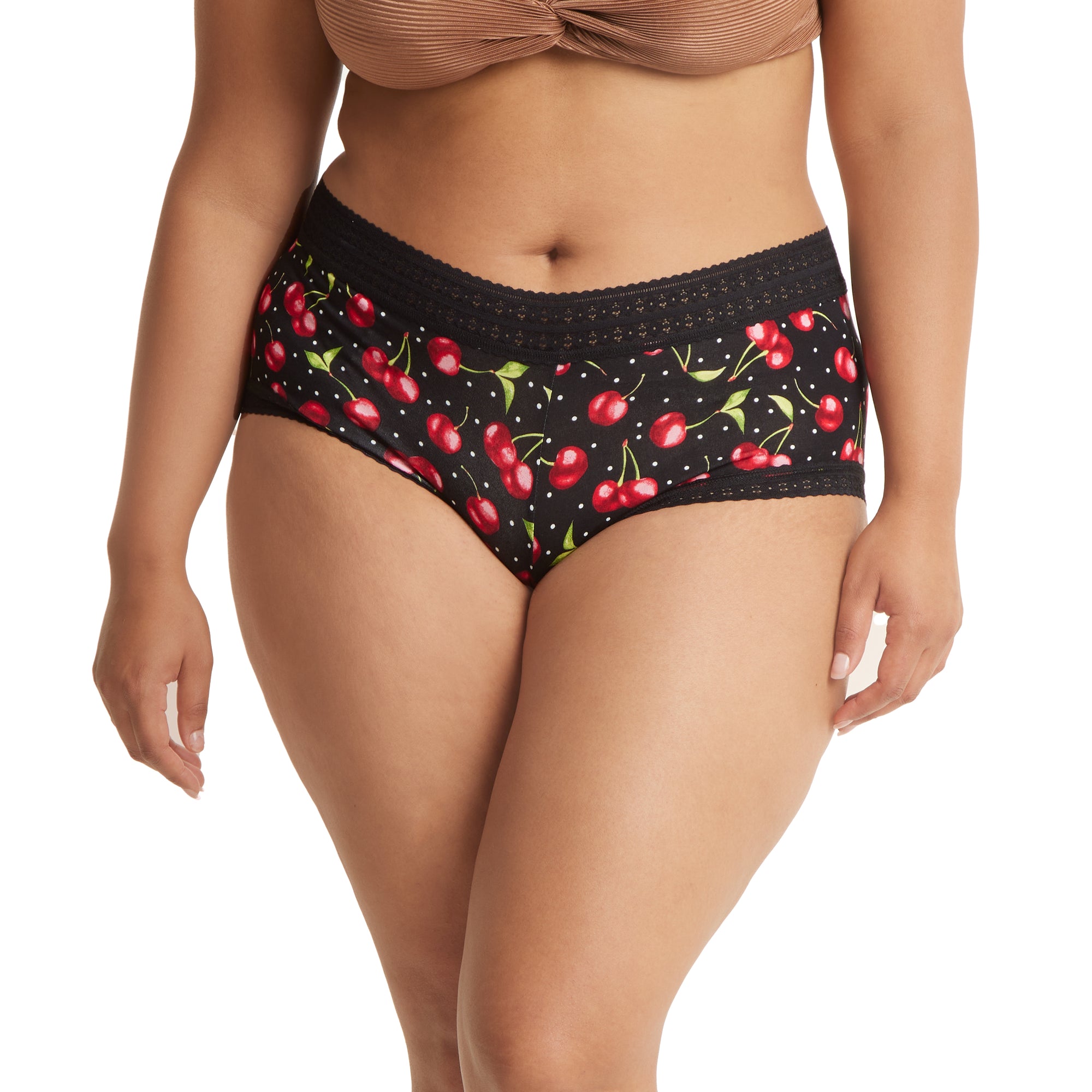 Plus Size Dreamease Modal Boyshort | Cherry Bomb