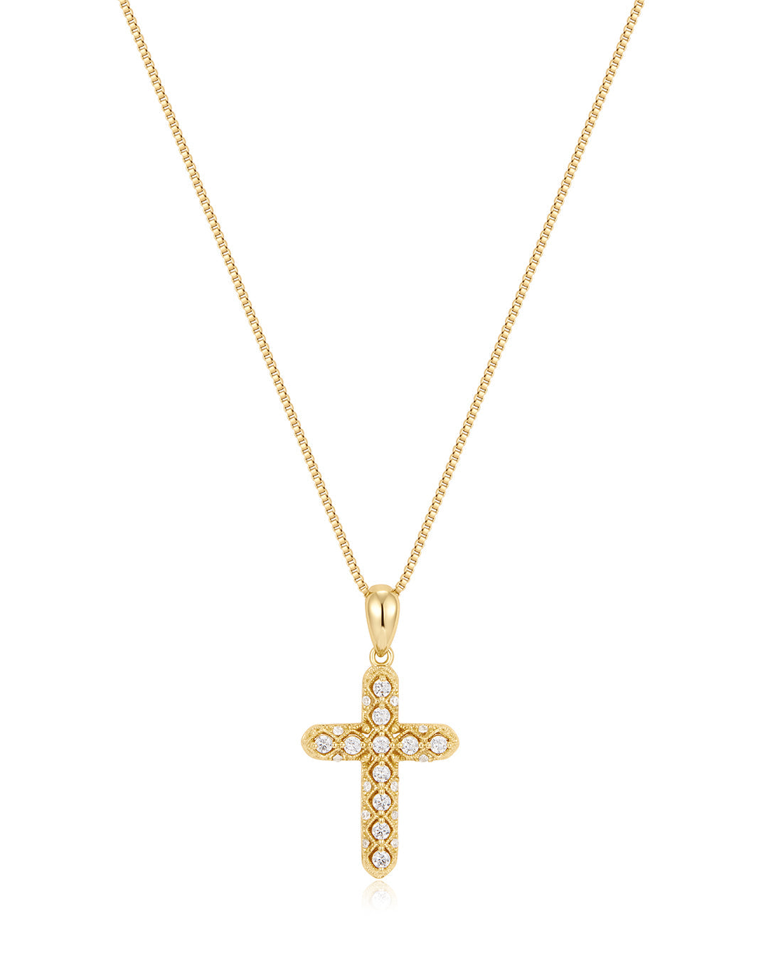 Coco Cross Necklace - Gold | Plated Gold