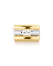 Tricolore Ring | Black Onyx/Cubic Zirconia | Silver