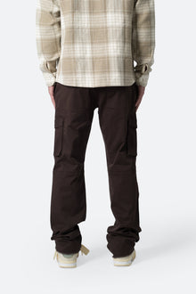 Paneled Zipper Cargo Pants | Brown