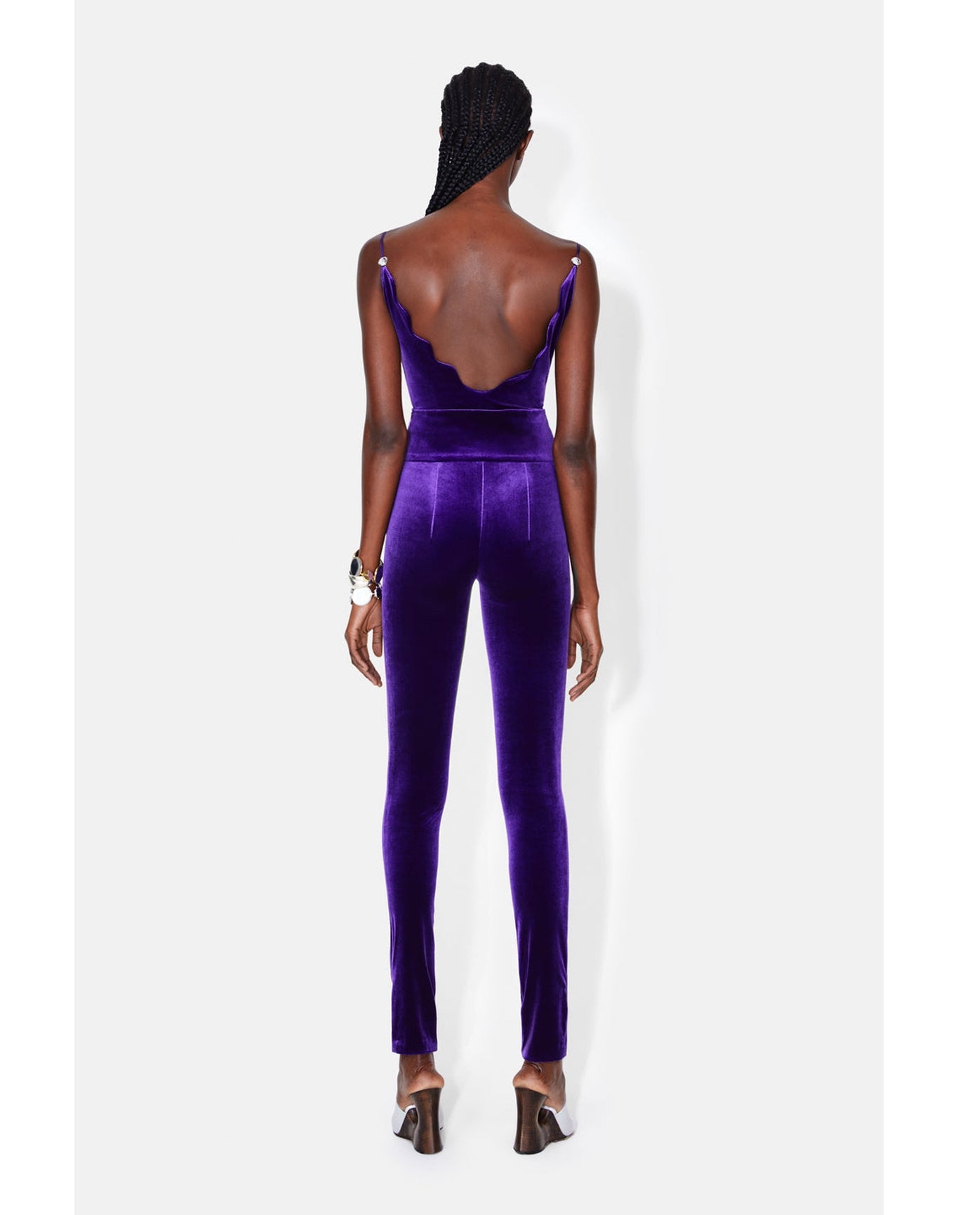 Pat Velvet Leggings | Purple