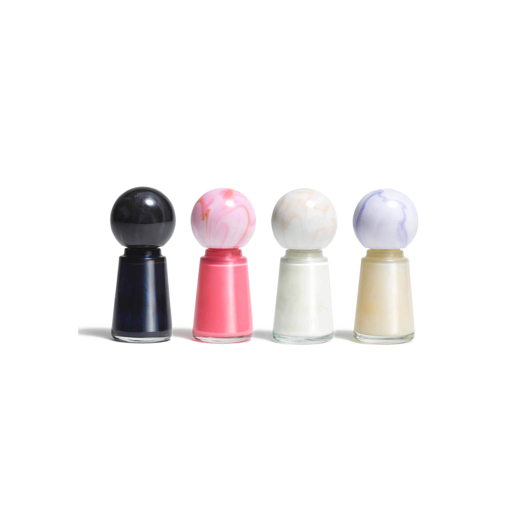 The Perfect Polish Set | White/Clear/Black/Pink