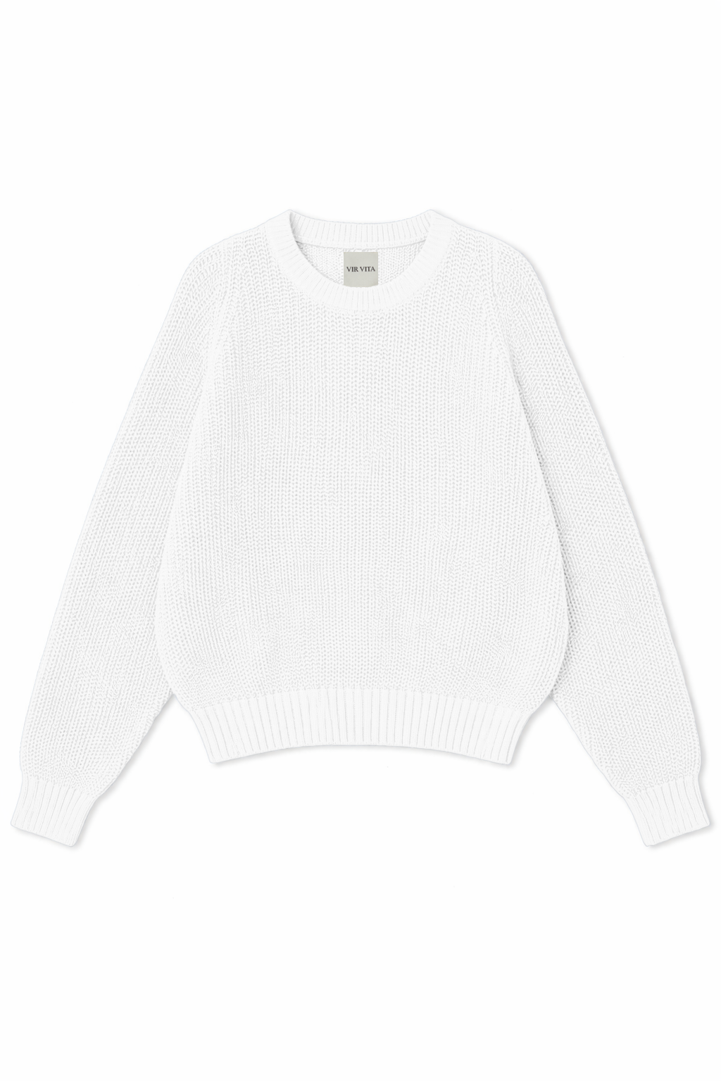 Pia Cotton Sweater | Bone
