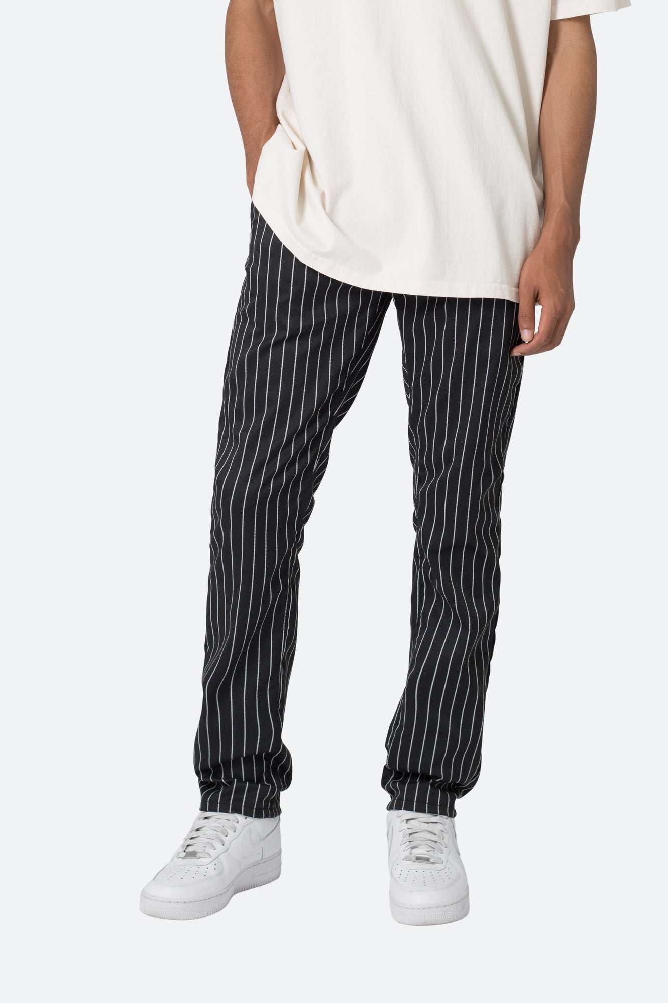Pinstripe Pants | Black x White
