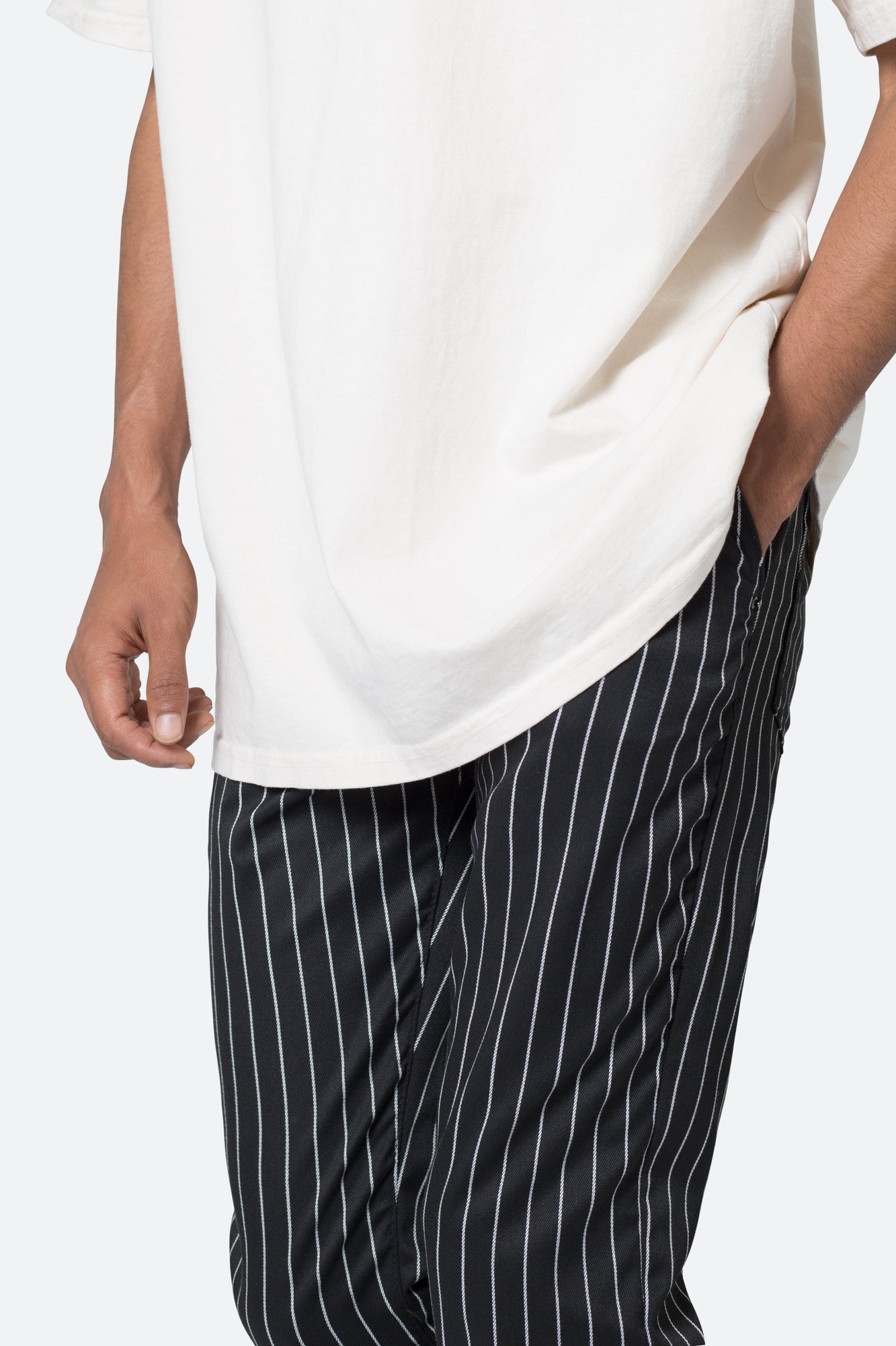 Pinstripe Pants | Black x White