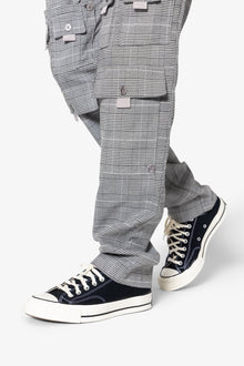 Plaid All Over Pocket Pants | Grey