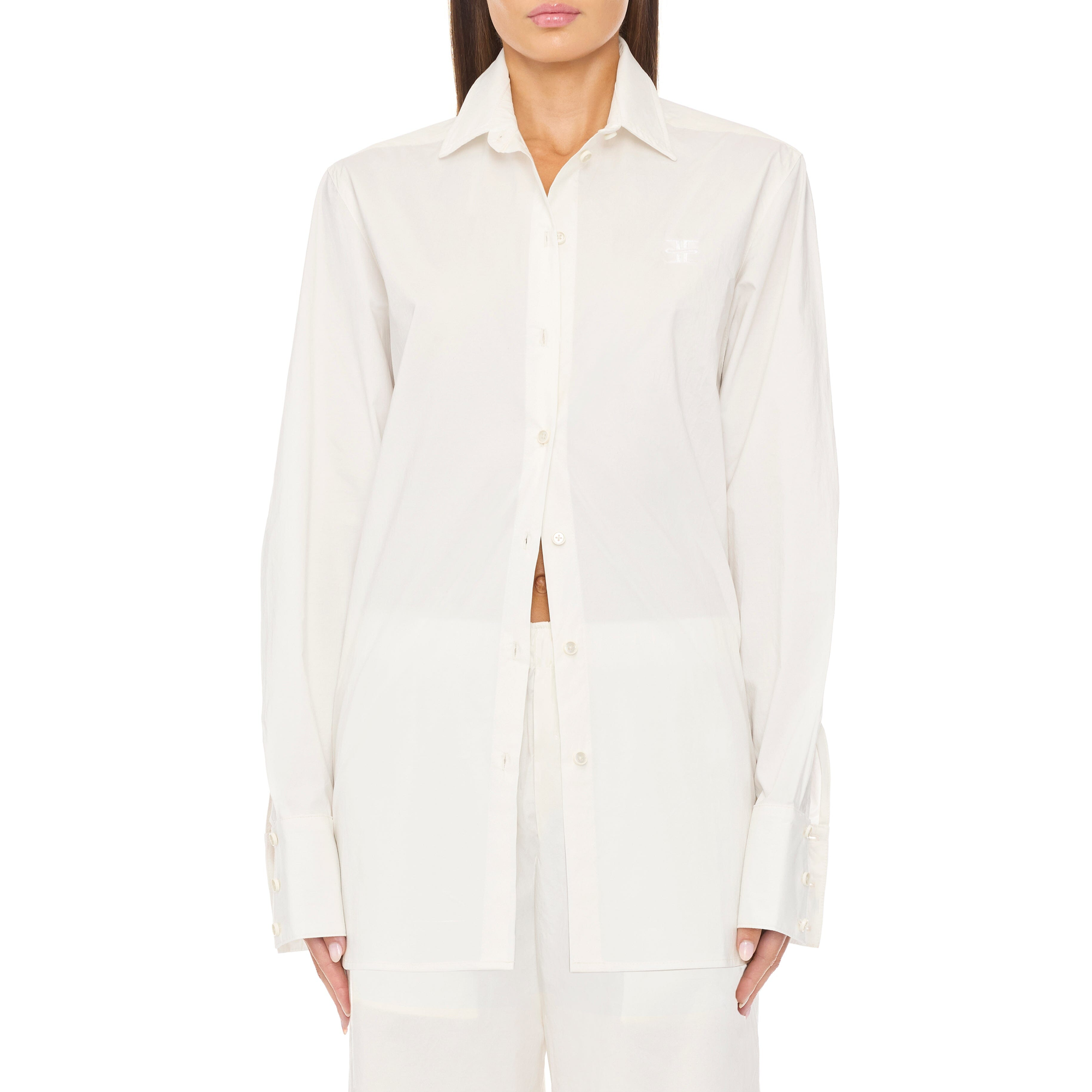 Poplin Oversized Button Down | White