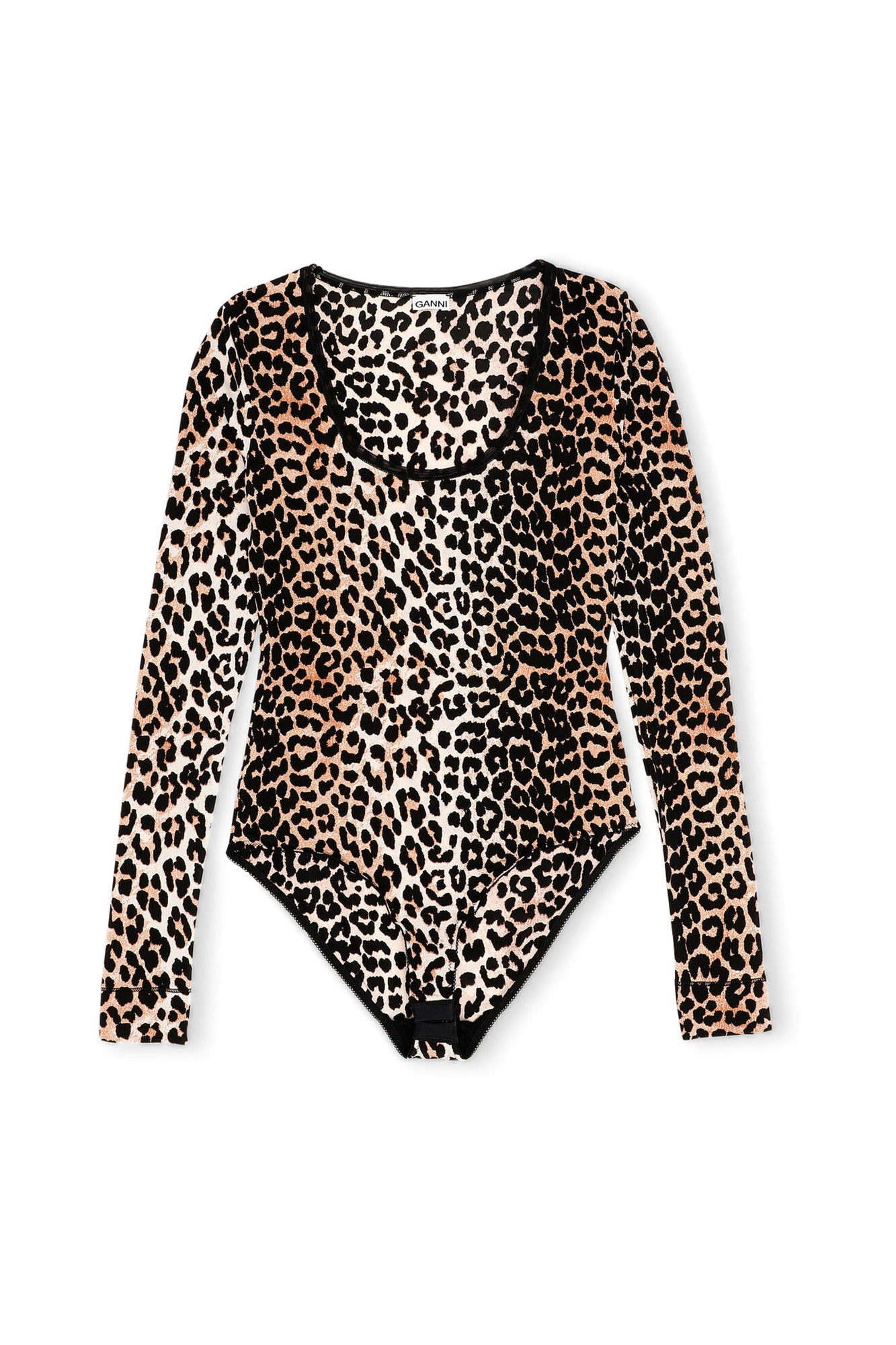 Print Mesh Bodystocking | Leopard