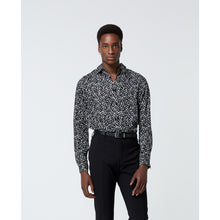 Printed Shirt With Whirl Motif | Men | Black x White