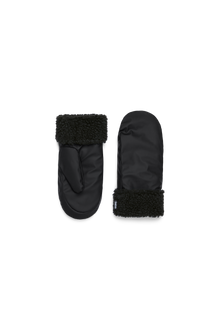 Puffer Fleece Mittens | Black