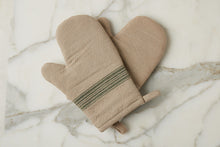 Oven Mitt | Vintage Spruce Green Stripe | Set of 2