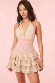 Quintelle Cotton Mixed Print Mini Dress | Taffy Twist