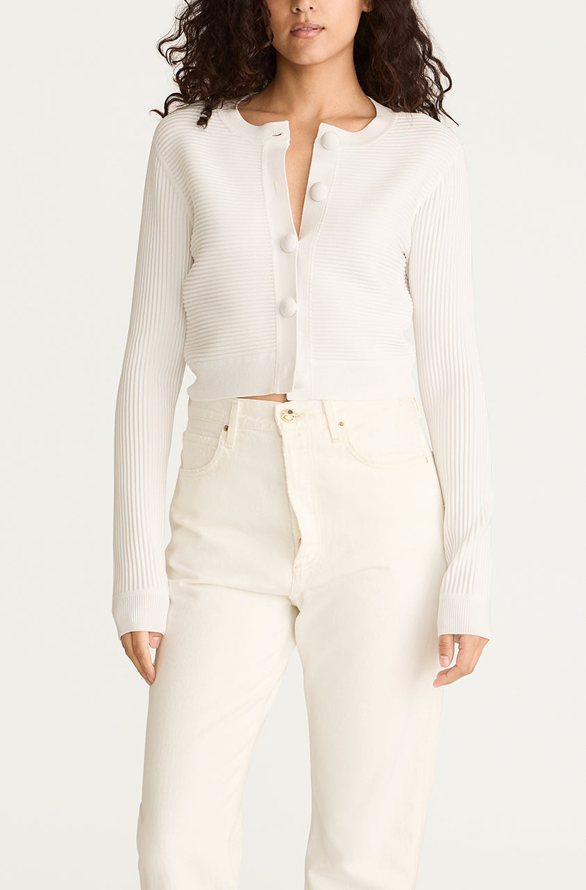 Ottoman Cardigan | Blanc