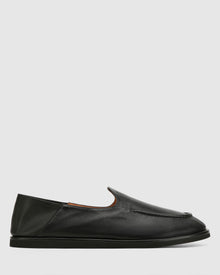 Mens | Reef Leather Slipper | Black