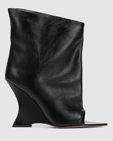 Womens | Reptile Leather Boot | Black