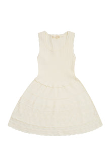 Girls Ronellia Knit Mini Dress | Ivory