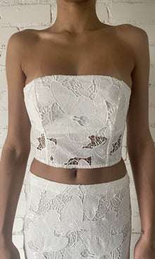 Womens | Coco Chemical Lace Corset | White