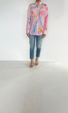 Womens | Inv Viscose Solid Crepe Megan Shirt | Pink