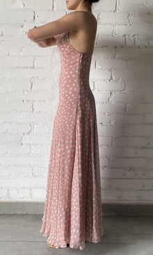 Womens | Jace Polyester Crinkle Chiffon Maxi Dress | Misty Rose