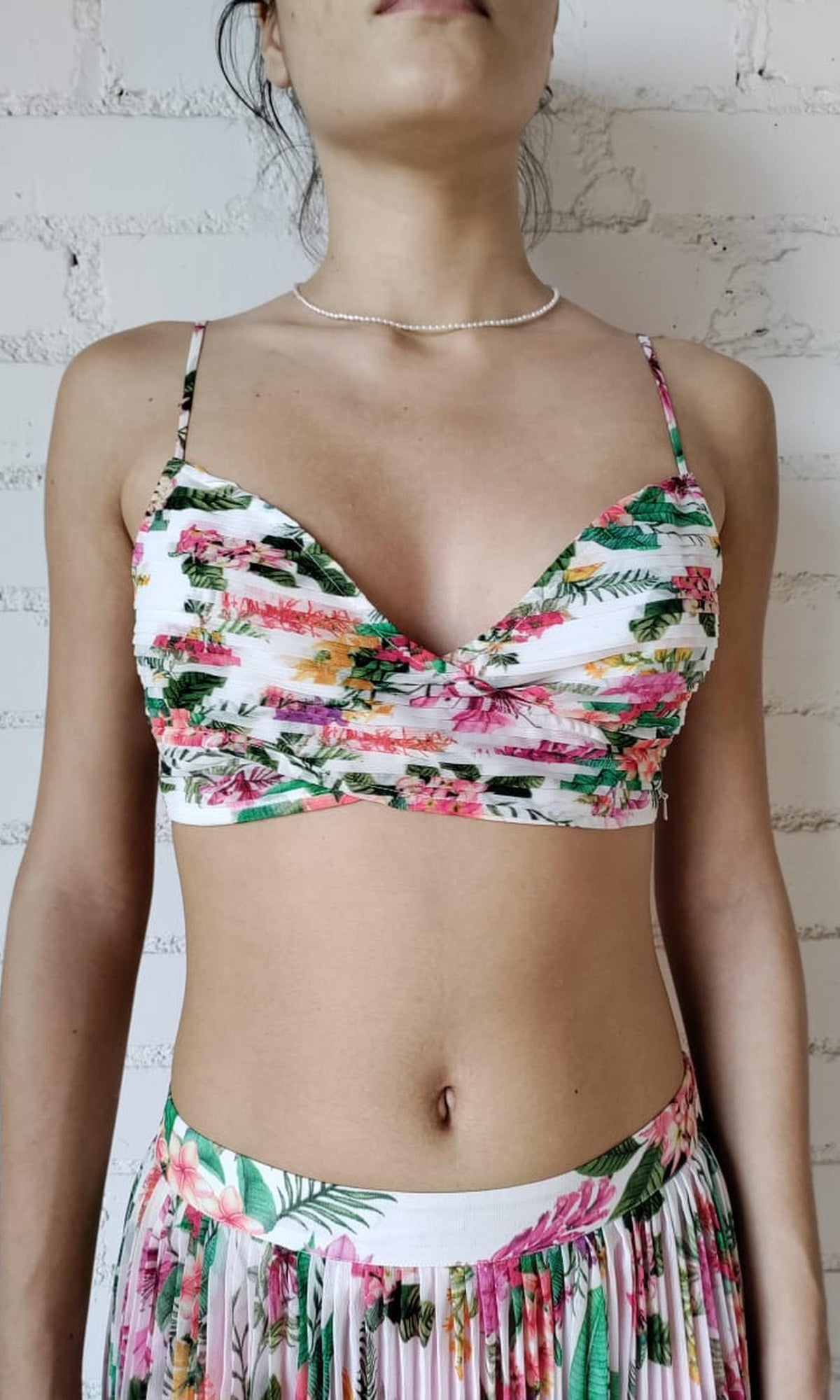 Rococo Sand | Rue Polyester Bandeau | White Multi