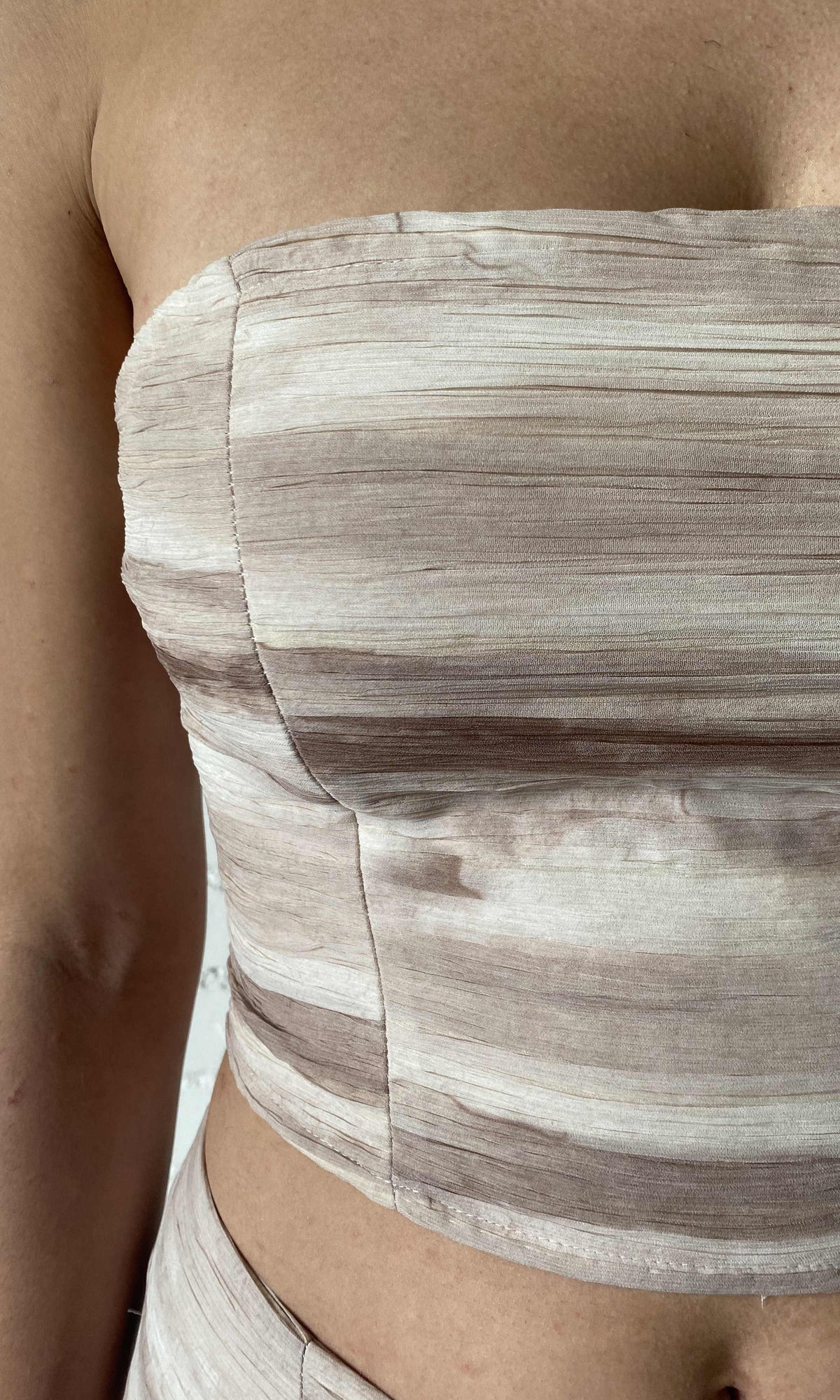 Womens | Ryan Polyester Chiffon Top | Nude