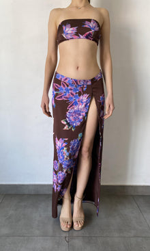 Rococo Sand | Shay Polyester Satin Bandaeu | Brown