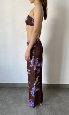 Rococo Sand | Shay Polyester Satin Bandaeu | Brown