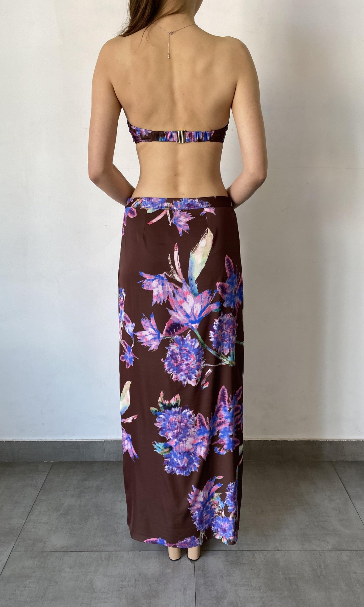 Rococo Sand | Shay Viscose Long Skirt | Brown