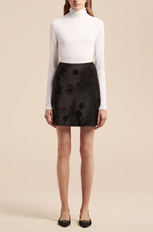 Beaded Mini Skirt | Black