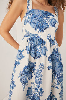 Rosarium Fleur Midi Dress | Delft Combo