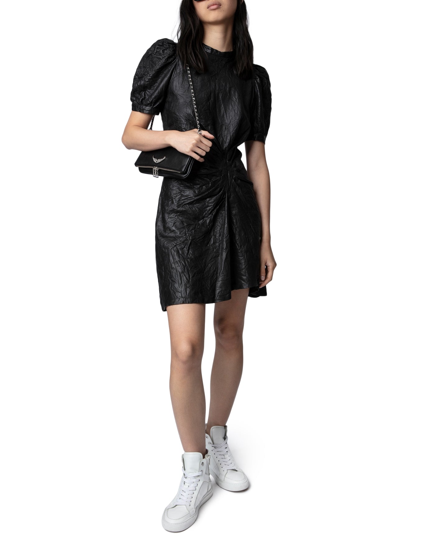 Women | Rixe Cuir Froisse | Noir