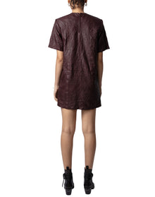 Women | Riddy Cuir Froisse | Chocolate