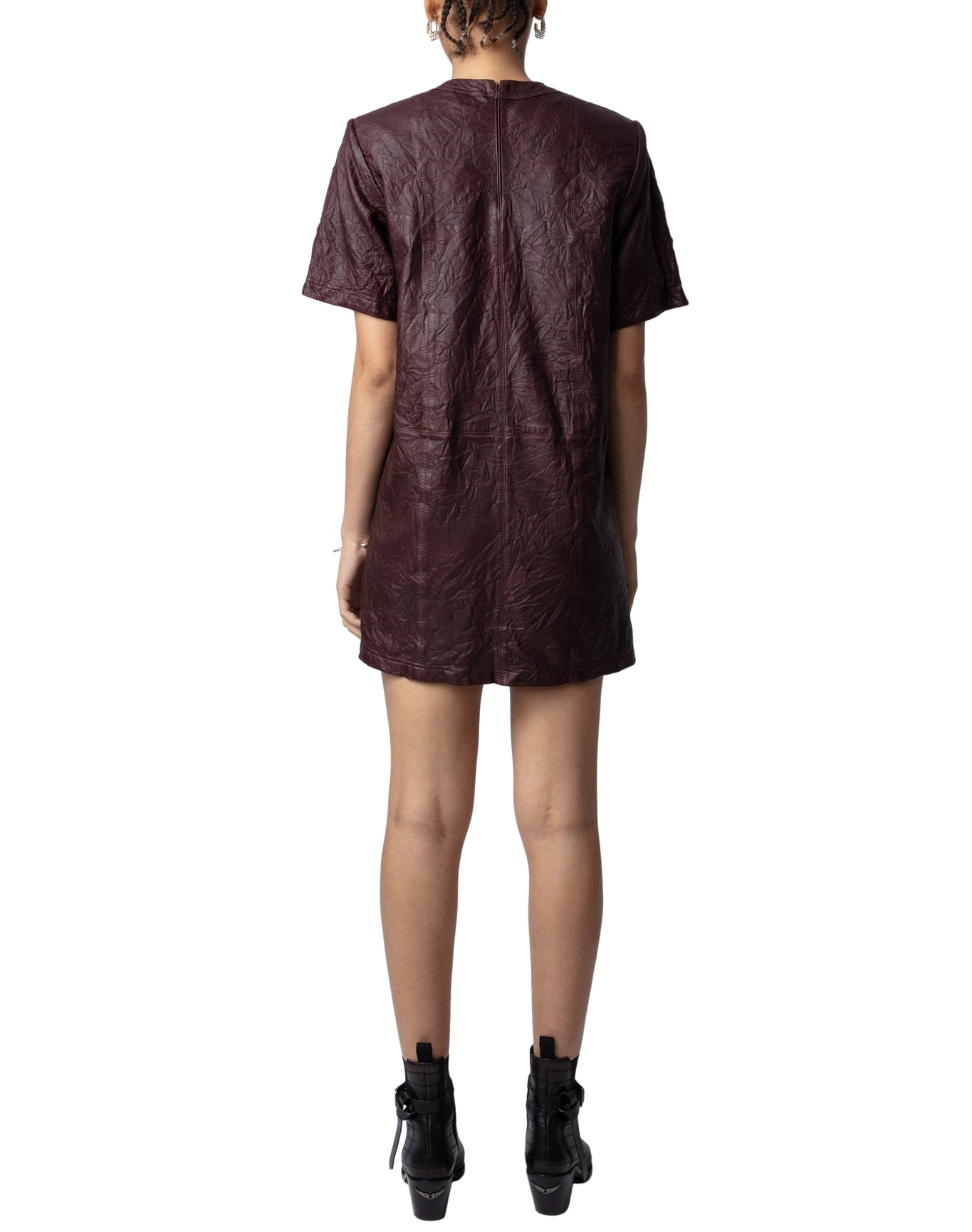 Women | Riddy Cuir Froisse | Chocolate