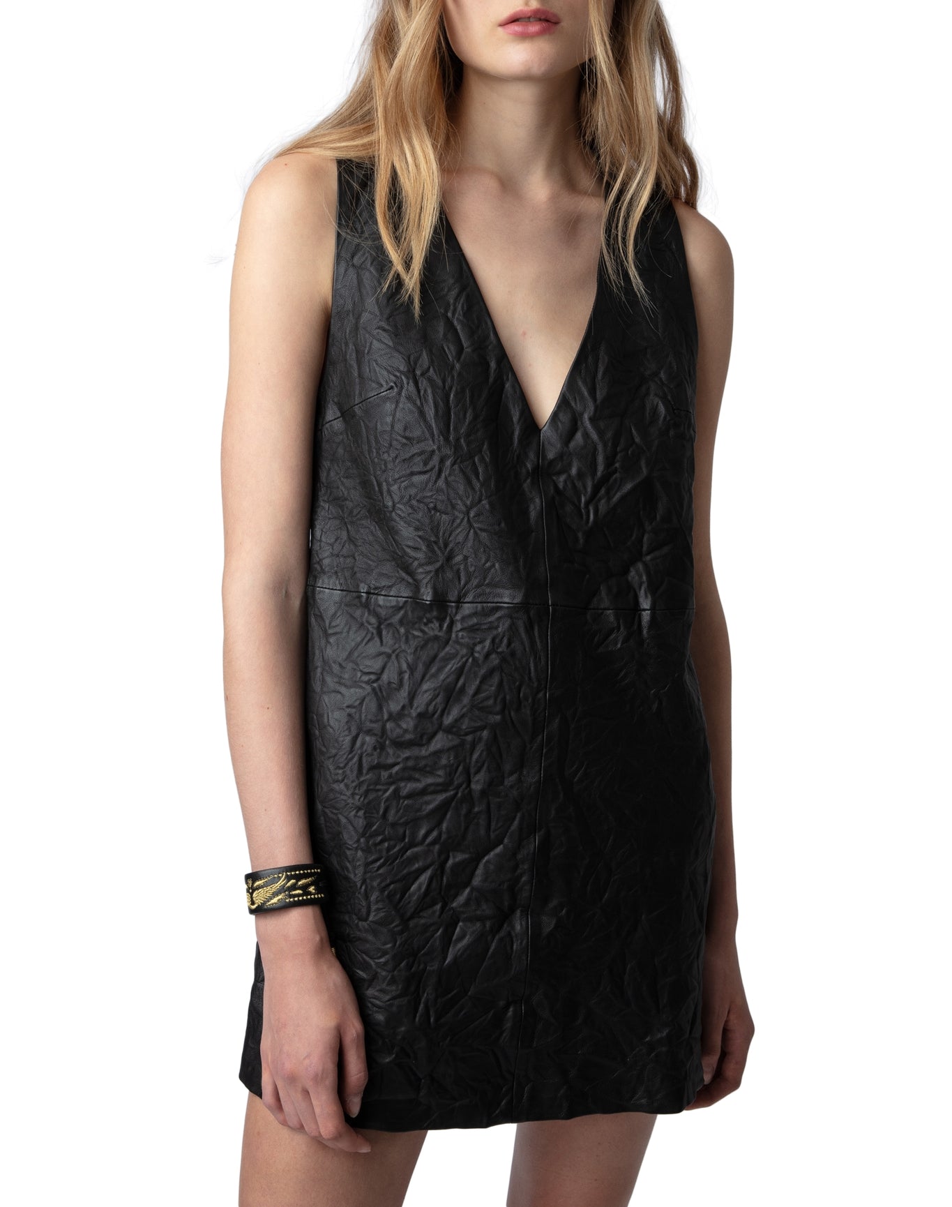 Women | Rasha Cuir Froisse | Noir