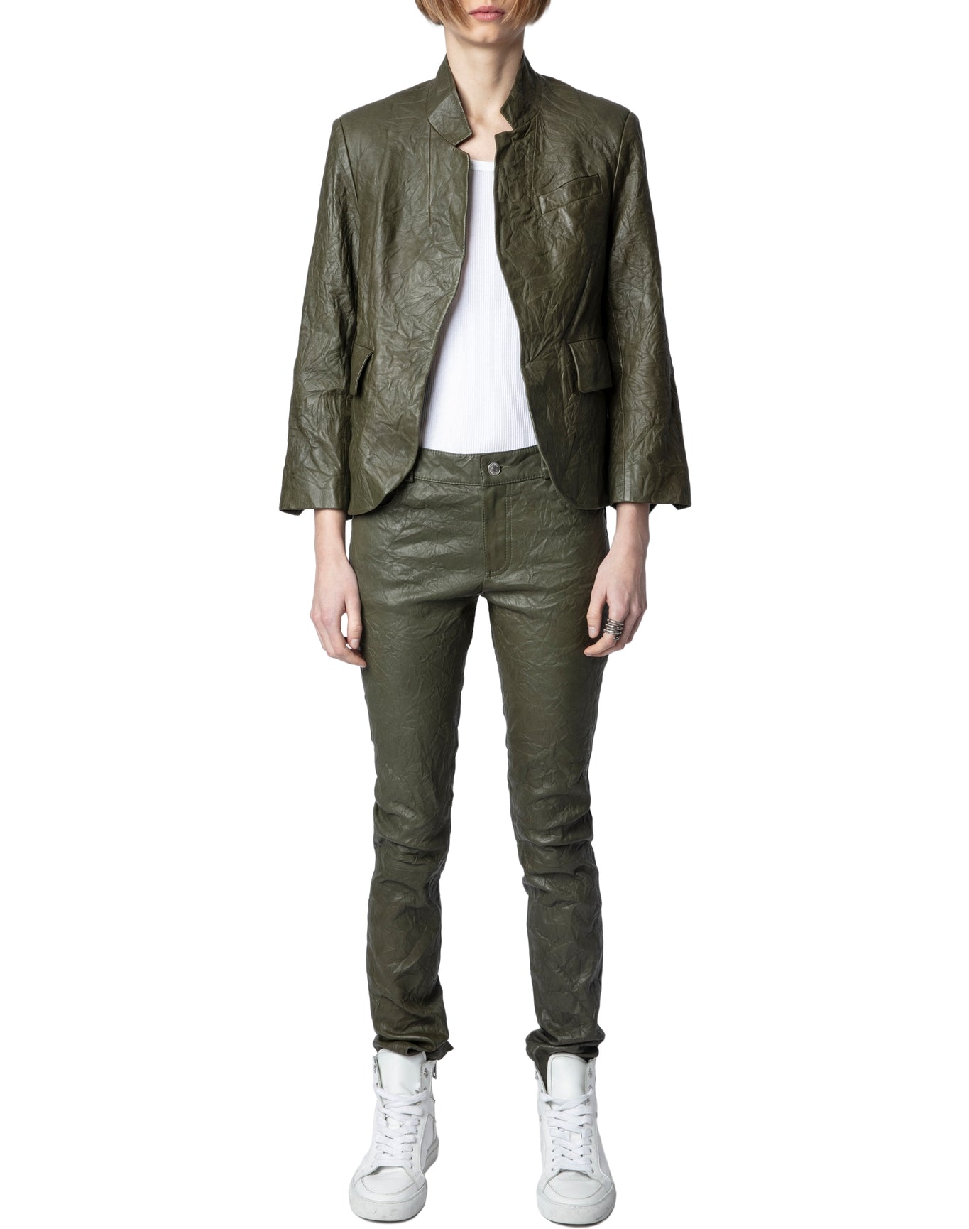 Women | Phlame Cuir Froisse | Pickle