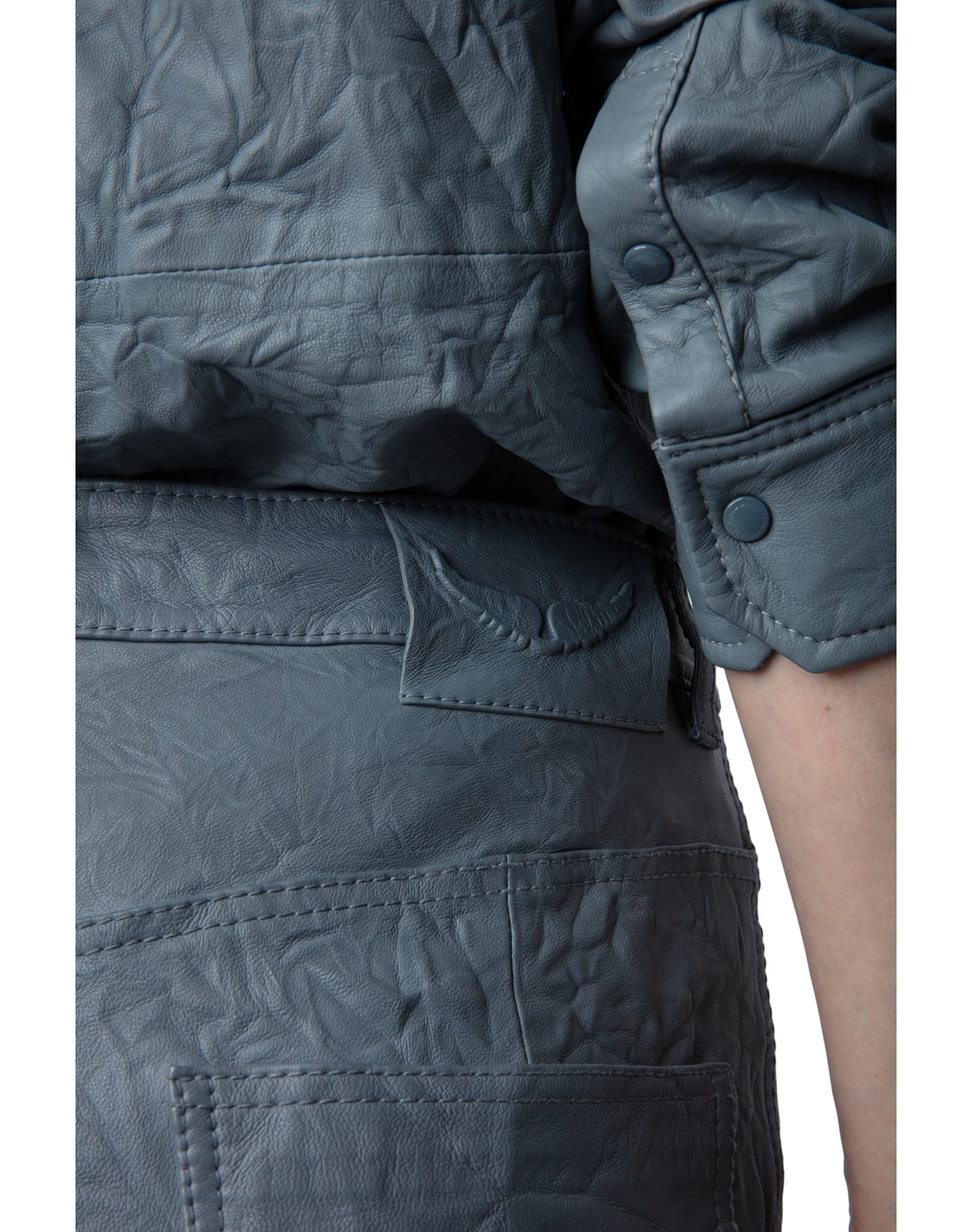 Women | Pistol Cuir Froisse | Light Blue