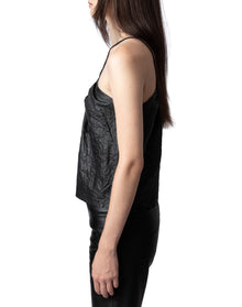 Women | Cidonie Cuir Froisse | Noir