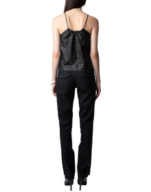 Women | Cidonie Cuir Froisse | Noir